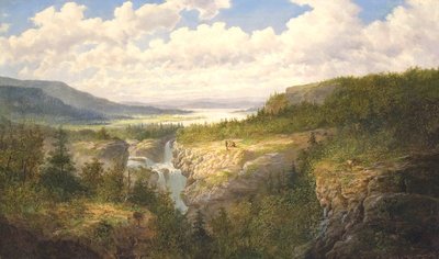 Falls of Tamahaka, Cherokee County, North Carolina by William Charles Anthony Frerichs